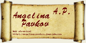 Angelina Pavkov vizit kartica